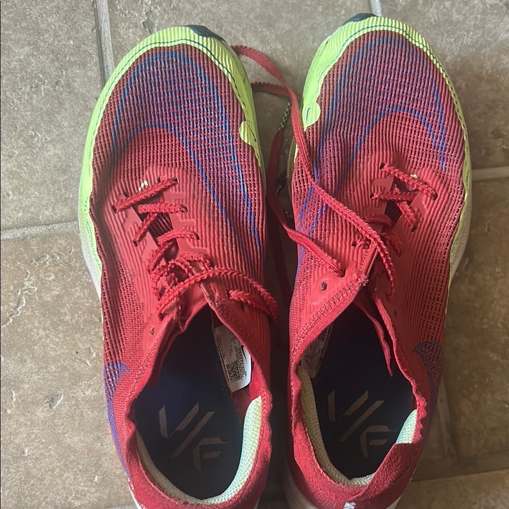 Nike Red and Green Athletic Shoes